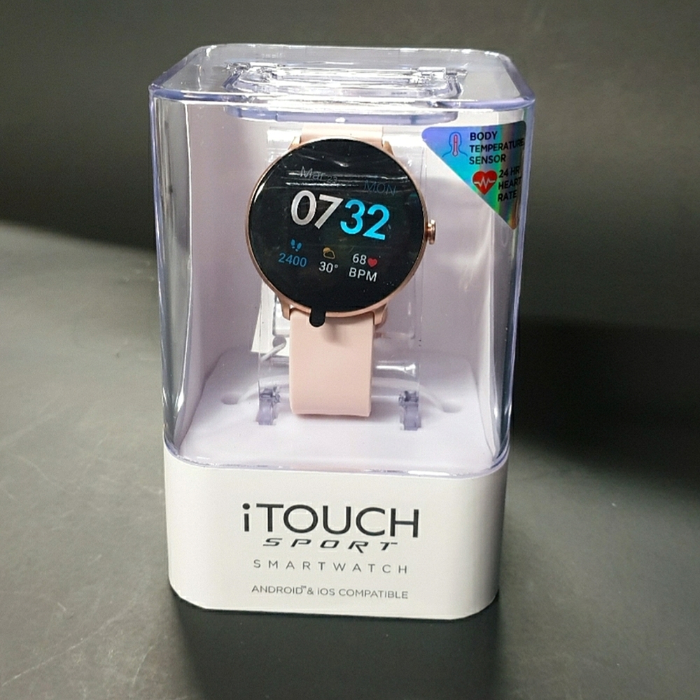 NEW- iTOUCH sport Smartwatch special edition Rose Gold / Blush